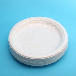 Assiettes en papier à dessert compostables en <span class=keywords><strong>pulpe</strong></span> <span class=keywords><strong>de</strong></span> <span class=keywords><strong>canne</strong></span> à sucre écologiques personnalisables jetables - Product Image 2