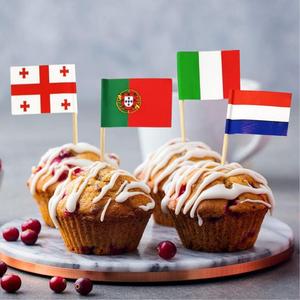 ธงไม้จิ้มฟันสำหรับตกแต่งแซนวิชพิมพ์โลโก้ได้ดีไซน์แบบพรีเมียม - Product Image 2