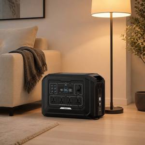 Station d'alimentation portable 2000W, charge rapide à 80% en 1,5H, générateur solaire à batterie LiFePO4 pour la maison, la retenue de secours et le camping en extérieur - Product Image 1