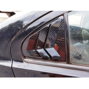 Xe phía sau cửa sổ tam giác màn trập bìa cho <span class=keywords><strong>Mitsubishi</strong></span> <span class=keywords><strong>Lancer</strong></span> 2009-2016 sợi carbon phụ kiện louver tự động sửa đổi các bộ phận - Product Image 4