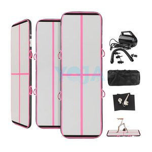 <span class=keywords><strong>Tapis</strong></span> de gymnastique personnalisé 6.6ft/10ft/13ft/16ft/20ft/23ft Piste de culbutage <span class=keywords><strong>gonflable</strong></span> en PVC <span class=keywords><strong>4</strong></span>/8 pouces d'épaisseur - Product Image 1