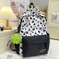 Sac à dos scolaire de voyage en plein air pour garçons, style universitaire, motif géométrique, en nylon synthétique, unisexe, pour collégiens et lycéens