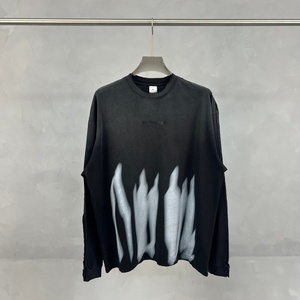 เสื้อยืดแขนยาวคอตตอนพรีเมียมเนื้อหนัก 300GSM แบบวินเทจทรงหลวมไหล่ตก สั่งทำได้ - Product Image 4