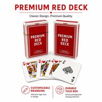 Cartes à jouer en papier avec logo personnalisé ICBC, finition lisse, emballage en boîte en papier, pour cadeaux promotionnels d'entreprise et usage familial
