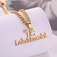 Collier Personnalisé d'Usine Chaîne Cubaine Os Style Hip-Hop avec Pendentif Logo d'Entreprise 2D 3D Tendance – Conception Gratuite