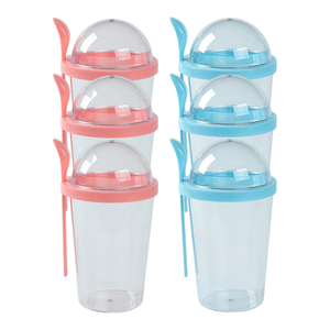 Vaso Mezclador Multifuncional Creativo de Plástico Transparente para Bebidas Frías - Product Image 1