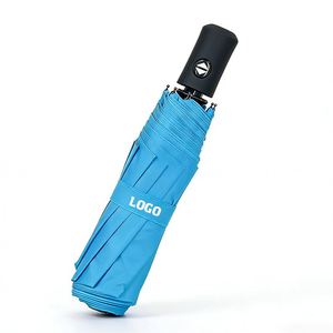Parapluie pliant promotionnel avec logo personnalisé, pare-soleil compact et portable, parapluie automatique coupe-vent avec logo - Product Image 1