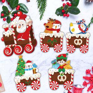 Letreros <span class=keywords><strong>Navideños</strong></span> para Jardín, Tren Navideño y <span class=keywords><strong>Renos</strong></span>, Decoración Gigante para Césped, Adornos <span class=keywords><strong>Navideños</strong></span> para Patio Delantero - Product Image 4