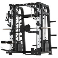 Équipement d'entraînement complet, ensemble complet, banc de musculation multifonction, rack d'entraînement aux squats, combinaison de machine Smith en métal