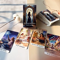Vente en gros : Jeu de cartes de tarot Daily Hourglass, 78 cartes, imprimé en couleur sur papier, boîte plate écologique, guide PDF, faible MOQ personnalisé