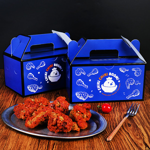 Cajas <span class=keywords><strong>de</strong></span> Embalaje para Comida para Llevar Personalizables al por Mayor para Hamburguesas, Papas Fritas, Palomitas <span class=keywords><strong>de</strong></span> Maíz, Nuggets <span class=keywords><strong>de</strong></span> Pollo, Pollo Frito, con Laminación Mate - Product Image 2