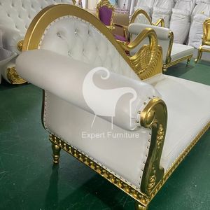 <span class=keywords><strong>Prix</strong></span> usine Doux Antique Royal De Luxe Trône De Mariage Canapé Chaises Pour La Mariée Et Le Marié <span class=keywords><strong>Blanc</strong></span> Trône Canapé - Product Image 2