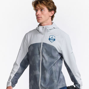 <span class=keywords><strong>Anorak</strong></span> para correr ligero y transpirable para <span class=keywords><strong>hombre</strong></span>, logotipo personalizado impreso con cremallera, soporte cortavientos para caminar, resistente al viento al aire libre para senderismo, fino - Product Image 2
