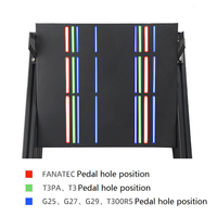 Équipement de jeu de bricolage Profil en aluminium Simulateur de conduite Châssis Sim Racing Cockpit avec plateau clavier Support de moniteur à triple écran