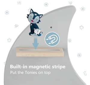 Tonies Starter Figures Moon 3 Stars Design Boîte à musique compatible magnétique Chambre de bébé pour enfants Étagère <span class=keywords><strong>Toniebox</strong></span> en bois - Product Image 6