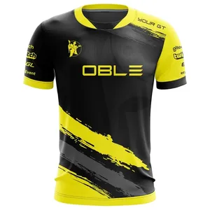 Wholesale E-sports T-shirts For Men Quick Dry Printed Custom Sports Gaming Jersey For Unisex