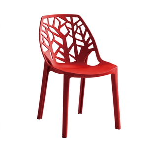 Silla de Comedor Moderna de Plástico con Respaldo con Diseño de Árbol, Apilable, para Uso Comercial, Precio de Envío a EE. UU. - Product Image 1