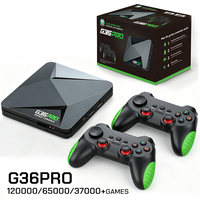 Nouvelle Console de Jeu Domestique G36 Pro 4K Double Système, Boîtier TV Android 11 Quad Core avec 256 Go de Stockage et Plus de 120 000 Jeux Rétro Intégrés, pour le Marché International