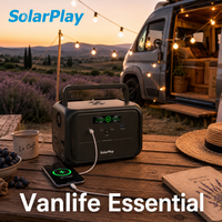 Générateur solaire Solarplay Q300 288Wh, batterie LiFePO4 300W pour la maison et les voyages, station d'alimentation portable