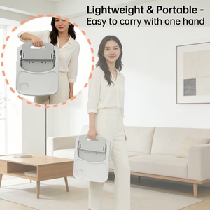 Chaise d'appoint portable moderne et minimaliste pour bébé, respirante, <span class=keywords><strong>confortable</strong></span>, réglable en hauteur, siège souple et pliable pour repas - Product Image 5