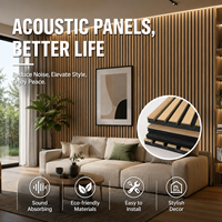 Panneaux acoustiques modernes en bois avec design 3D, livraison directe usine, lambris en MDF plaqué bois pour mur