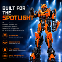 Disfraz de robot transformable Mecha portátil con armadura de EVA y zancos, tipo mascota, para adultos, en stock de fábrica