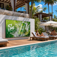 Layar LED IP66 Tahan Air P6.67 Perawatan Depan Belakang Kecerahan Tinggi HDR10 1080P Garansi 5 Tahun untuk Kolam Renang Hotel