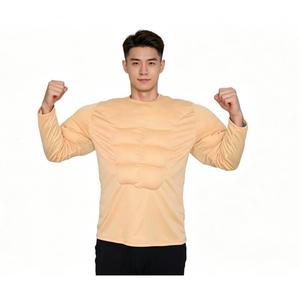 Nouveau Costume de Musculation pour <span class=keywords><strong>Homme</strong></span> Adulte, T-shirt Musculaire, Tenue de Performance d'Halloween - Product Image 3