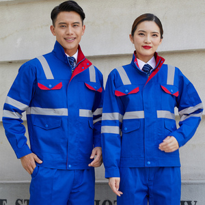 Conjunto de ropa de trabajo de seguridad para hombres y mujeres, traje reflectante antillama, Impresión de soldadura de seguridad, venta al por mayor, gran oferta - Product Image 3