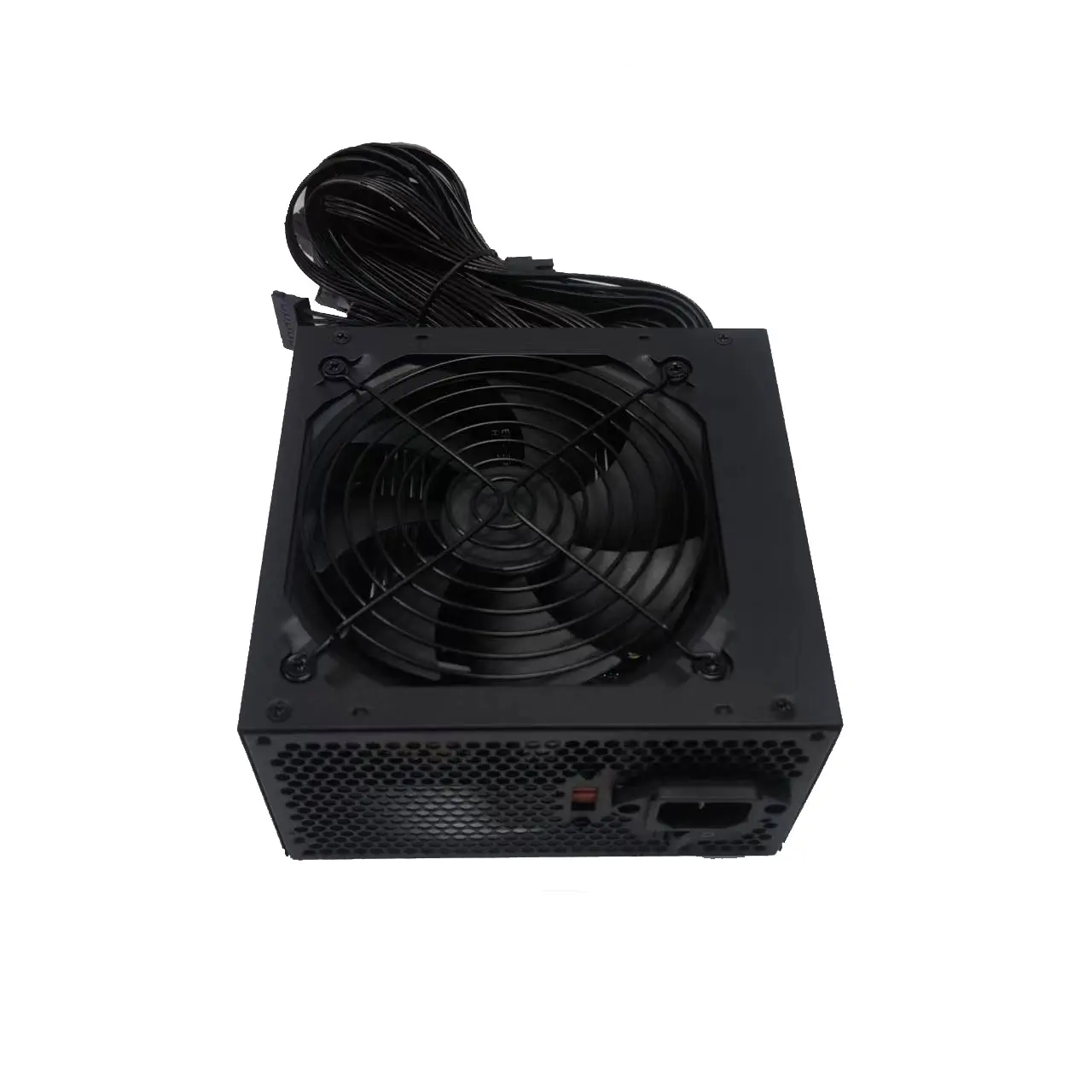 Alimentation PC 500W ATX PSU avec ventilateur de 12CM housse noire pour étui de jeu d'ordinateur de bureau