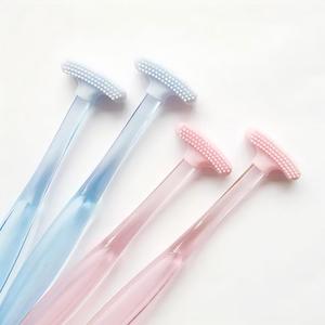 Spazzola per la pulizia della lingua in Silicone morbido per l'igiene orale per la salute dentale raschietto per la lingua spazzole per l'alito fresco - Product Image 2
