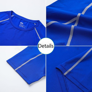 Sẵn Sàng Để <span class=keywords><strong>T</strong></span>àu Nhanh Chóng Khô Train Nén Polyester <span class=keywords><strong>T</strong></span> Áo Sơ Mi Người Đàn Ông Co Giãn Phòng <span class=keywords><strong>T</strong></span>ập Thể Dục Áo Sơ Mi - Product Image 2