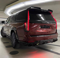 Kit Carrosserie Style LD pour Cadillac Escalade – Lame Avant en Fibre de Carbone, Diffuseur Arrière, Spoiler, Calandre de Capot, Kit Large