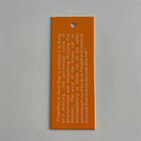 Logo personnalisé d'usine recyclable avec des cordes épingles de sûreté Transparent PVC Silicone découpé papier imprimé étiquettes volantes pour vêtements