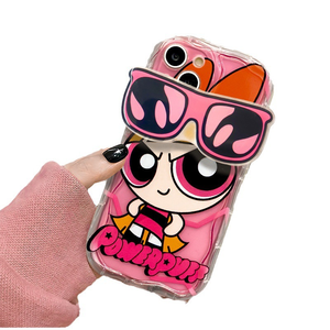 Dễ thương phim hoạt hình cô gái mềm TPU trường hợp điện thoại cho <span class=keywords><strong>Apple</strong></span> <span class=keywords><strong>iPhone</strong></span> 11 12 13 14 15 16 Pro TPU Silicone bìa với kính mát giữ đứng - Product Image 5