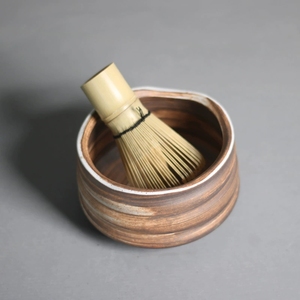 Vente en gros de bols à matcha rétro faits à la main avec logo personnalisé japonais bols à thé matcha en céramique glaçure Chawan de haute qualité - Product Image 2