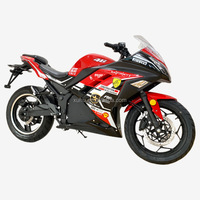 Moto électrique de course à grande batterie 72V 8000W puissante et longue portée