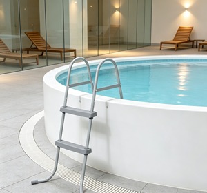Escalera Portátil <span class=keywords><strong>para</strong></span> <span class=keywords><strong>Piscina</strong></span> Elevada, Compatible con Agua Salada y Rayos UV, <span class=keywords><strong>de</strong></span> Metal, Resistente a la Corrosión, Plegable, <span class=keywords><strong>para</strong></span> Limpieza <span class=keywords><strong>de</strong></span> Piscinas - Product Image 4