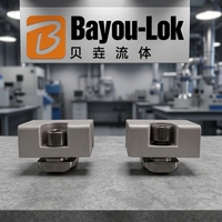 Colliers de fixation multi-tailles en acier pour tuyaux Bayou-Lok BK pour vannes à diaphragme sanitaires et raccords de vannes pour l'aménagement de pipelines industriels