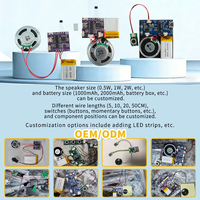 Module sonore activé par bouton-poussoir 16 Mo avec microphone et téléchargement USB, haut-parleur 1W pour jouets et projets DIY