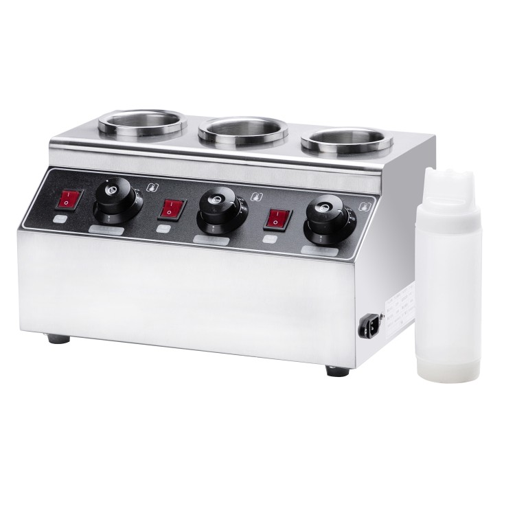 three hot sauce dispenser