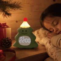 Réveil Lampe Arbre de Noël - Veilleuse USB Rechargeable Créative pour Chambre à Coucher, Cadeau Idéal pour Enfants