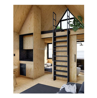 Tiny House Triangulaire Moderne Préfabriquée en Acier Léger, Maison Mobile Démontable en Panneaux Acier et Sandwich pour Usage Hôtelier
