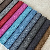 Tissu de canapé en lin teint, modèle 2026 le plus vendu, technique de tissage, antistatique, durable, pour housse de coussin et chaise