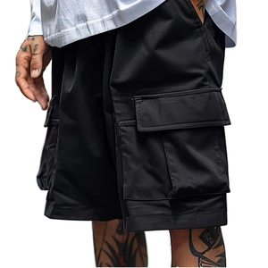 Shorts de sport décontractés pour hommes en tissu peigné, séchage rapide, respirants, écologiques, pour l'entraînement estival - Product Image 1