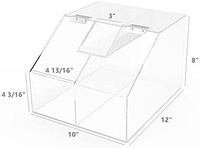 Boîtes de rangement pour bonbons en acrylique transparent, distributeur de bonbons en lucite transparente, distributeur d'aliments secs en acrylique