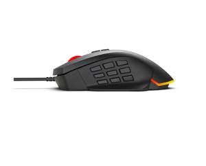<span class=keywords><strong>Souris</strong></span> de jeu filaire USB professionnelle Zaidtek avec capteur PixArt 3311 dernière génération, 12000 DPI, rétroéclairage RVB, macros et touches latérales interchangeables - Product Image 5