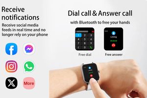 Reloj Inteligente Hiwatch Ultra I20 2026, Resistente al Agua IP67, con Auriculares Integrados, Modelo Ultra 3 I20 - Product Image 3