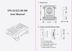 Accesorios para Drones de Carreras de Alta Potencia de 2000mW Recién Lanzados, 1.2G 1.3G 2W VTX VRX, Tres Niveles de Video - Product Image 6