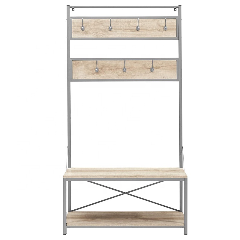 Простая устойчивая идеальная вешалка для пальто, подставка для прихожей, дерево для спальни, мебель для прихожей, скамейка для дерева, деревянная вешалка для пальто, подставка